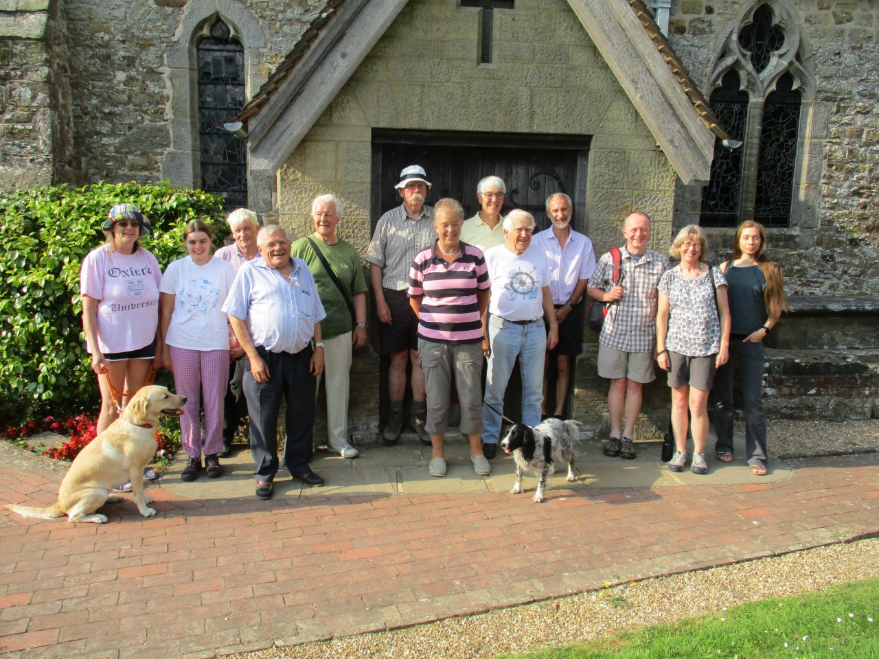 Photo of bellringers on a summer outing in 2019